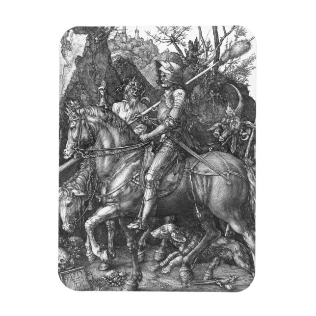 Knight, Death and the Devil, 1513 (engraving) Magnet (Vertical)