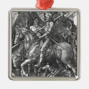 Knight, Death and the Devil, 1513 (engraving) Metal Tree Decoration