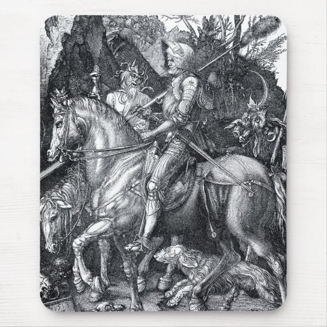 Knight, Death and the Devil - Albrecht Dürer Mouse Pad (Front)