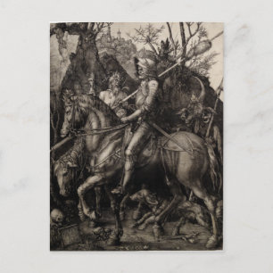 Knight, Death and the Devil by Albrecht Durer Postcard