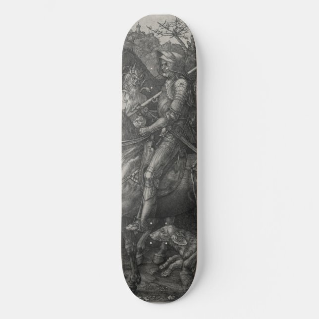 Knight, Death and the Devil by Albrecht Durer Skateboard (Front)