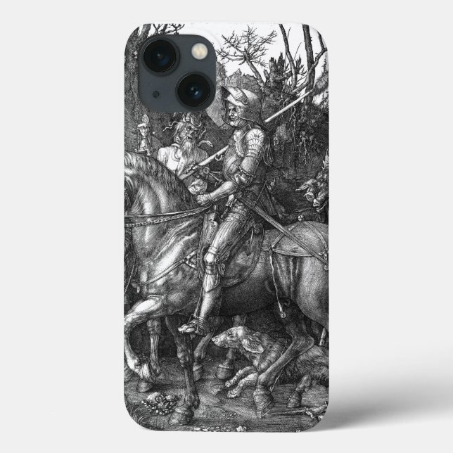 Knight Death Devil Albrecht Durer engraving art p Case-Mate iPhone Case (Back)