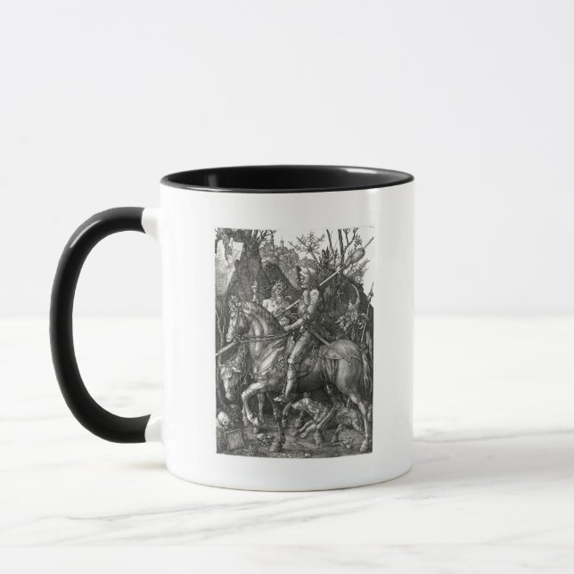 Knight, Death & the Devil - Albrecht Dürer c. 1513 Mug (Left)