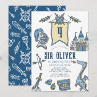 Knight Dragon Castle Mediaeval Boy Birthday