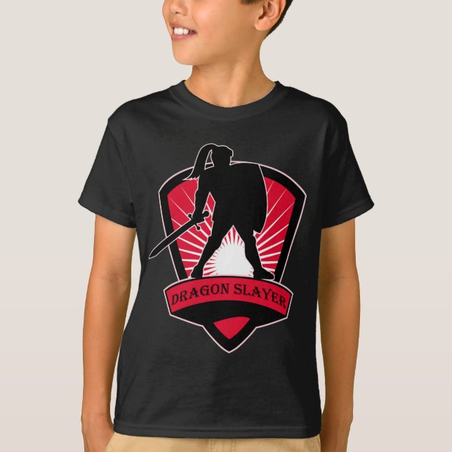 Knight Dragon Slayer T-Shirt (Front)