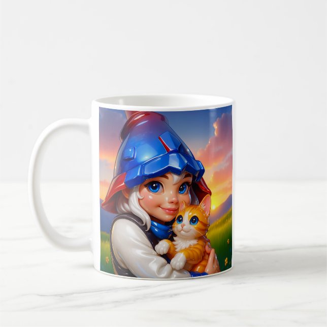 Knight Elf Cat Mug (Left)