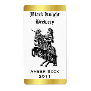 Knight Home Made Beer Label