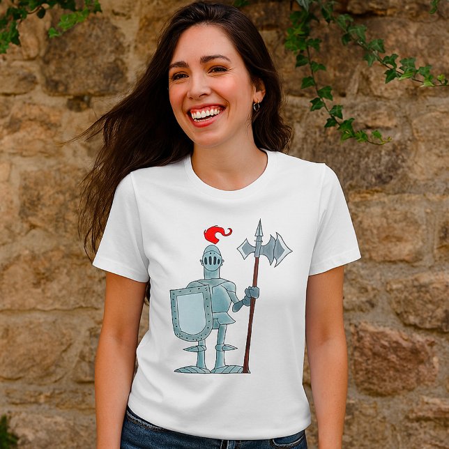 Knight In Armour Mediaeval Womens T-Shirt (Creator Uploaded)