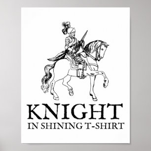 Knight In Shining Armour Halloween Renaissance Fai Poster