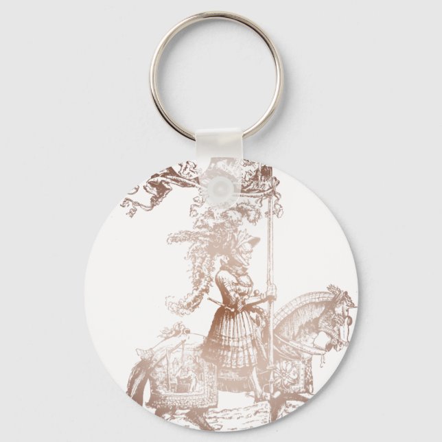 Knight in Shining Armour Key Ring (Front)