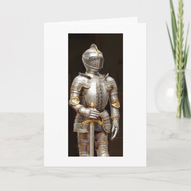 Knight in Shining Armour Valentine or Love Card (Front)