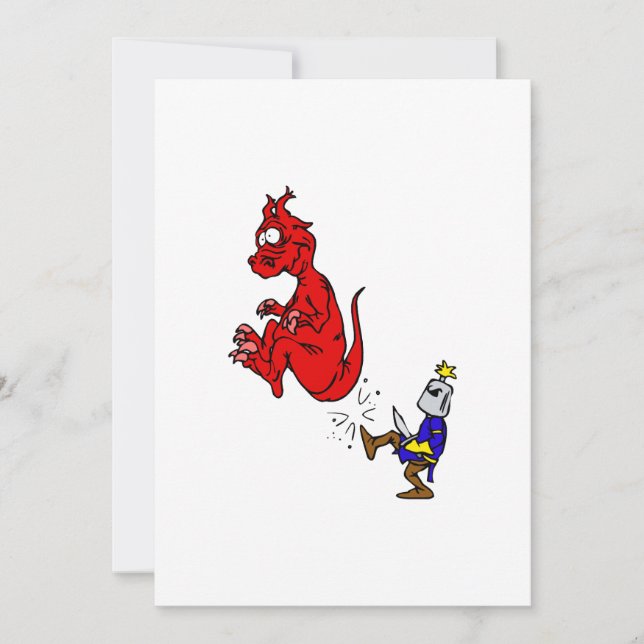Knight Kicking Dragon (Front)