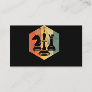 knight king rook chess  colourful   gift business card