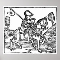 Knight Mediaeval Engraving