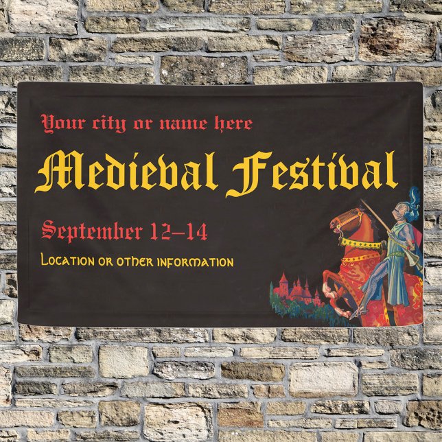 Knight Mediaeval or Renaissance Event Banner (Creator Uploaded)