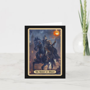 Knight Of Fright Halloween Rider Halloween Tarot C Card