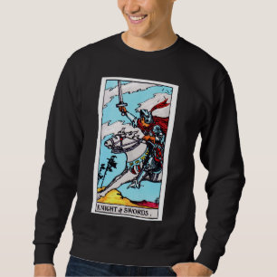 Knight of Swords Vintage Tarot Card - Rider Waite Sweatshirt