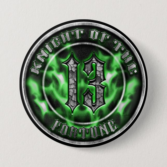 Knight of The Fortune 7.5 Cm Round Badge (Front)