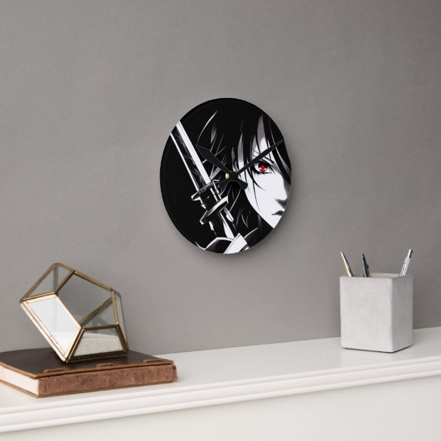 knight Of The Night Round Clock (Office)