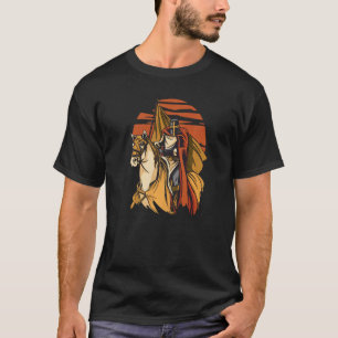 Knight On Horse Mediaeval Renaissance Fair Premium T-Shirt