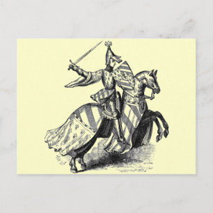 Knight on Horseback Postcard
