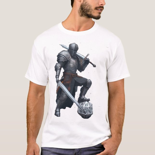 knight or paladin in full plate armour  T-Shirt (Front)