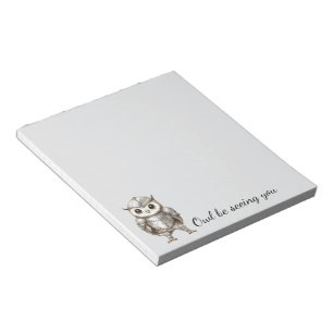 Knight Owl in Shining Armor Notepad