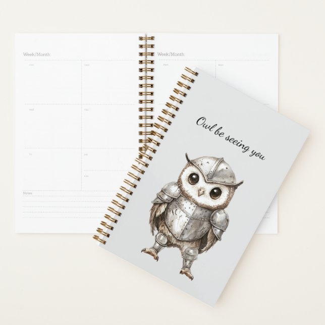 Knight Owl in Shining Armor Planner (Display)