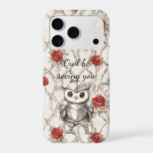 Knight Owl in Shining Armour Red Roses Seeing You