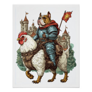 Knight Pup � Medieval Hero Dog Poster