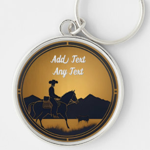 Knight Riding a Horse Key Ring