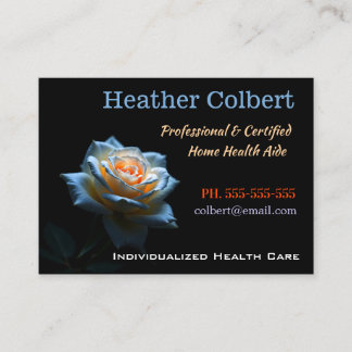 Knight Rose Professional Caregiver Business Card