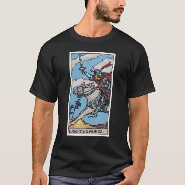 Knight Tarot Card T-Shirt (Front)