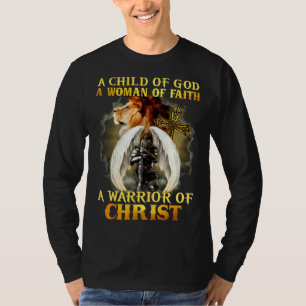 Knight Templar Christian Woman Child Of God Woman T-Shirt
