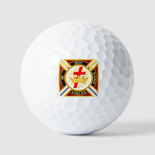 Knight Templar  Golf Balls (Front)