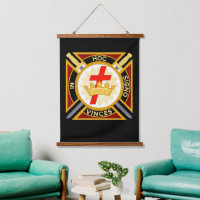 Knight Templar Hanging Tapestry