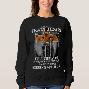 Knight templar Iu2019m On Team Jesus Iu2019m Not R Sweatshirt