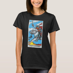 Knight Templar Knight Of Swords Occult Tarot Card  T-Shirt