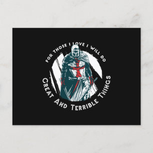 Knight templar postcard