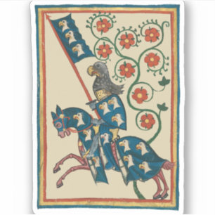 Knight With Eagle Heraldry, 14th Century Mediaeval