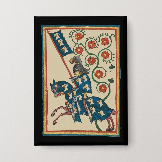 Knight With Eagle Heraldry, 14th Century Mediaeval (Front)