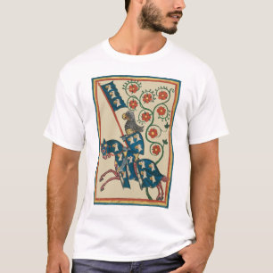 Knight With Eagle Heraldry, 14th Century Mediaeval T-Shirt