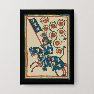 Knight With Eagle Heraldry, 14th Century Medieval