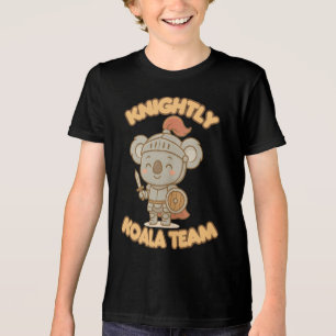 Knightly Koala Team T-Shirt – Cute Kawaii Fantasy Tri-Blend Shirt