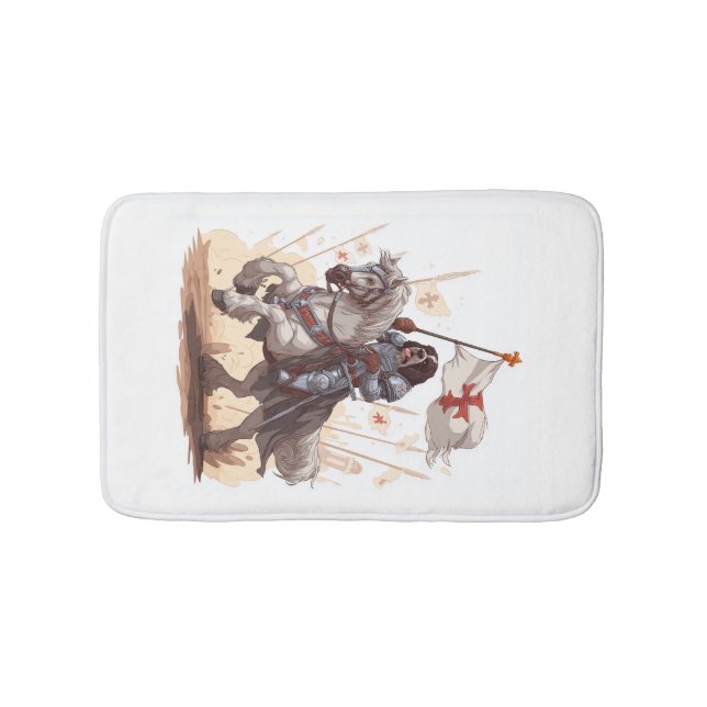 Knightly Newfoundland � Royal Dog Armour Bath Mat (Front)