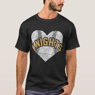 Knights Baseball Softball High School Team Mascot T-Shirt