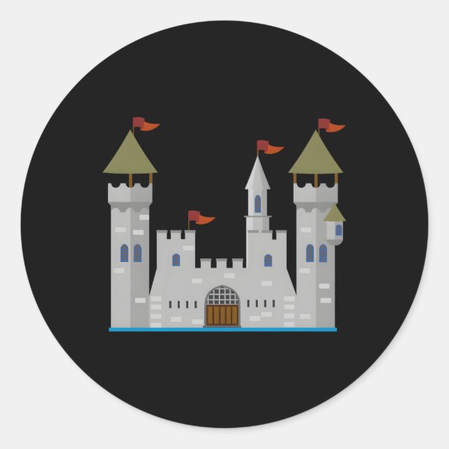 Knight'S Castle Classic Round Sticker (Front)