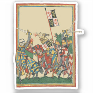 Knights Charging, 14th Century Codex Manesse