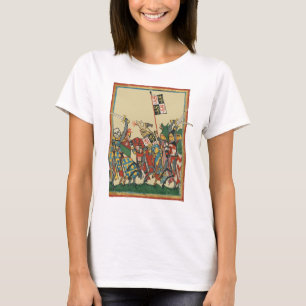 Knights Charging, 14th Century Codex Manesse T-Shirt