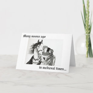 "Knights courted Maidens" Card